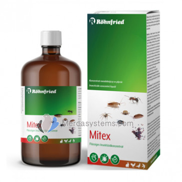 Rohnfried Mitex 1L, (desinfectante de alta efectividad para el palomar y aviarios)