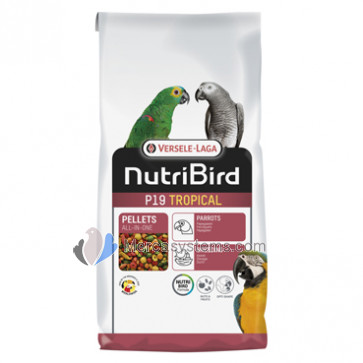 Versele Laga NutriBird P19 Tropical, 10Kg (Alimento de cría para loros - multicolor.)