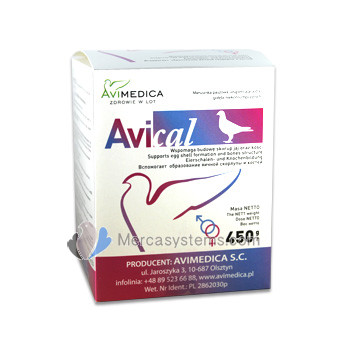AviMedica AviCal 450 gr, (mezcla de minerales para una mejor formación del huevo y huesos)