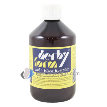 Pego-Calcanit Derby-Form Jod + Eisen Komplex - 500 ml, (con un alto contenido en hierro y yodo)