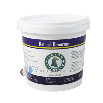 Pigeoin Vitality Natural Dewormer 450 gr, (la solución 100% natural contra los parásitos internos)