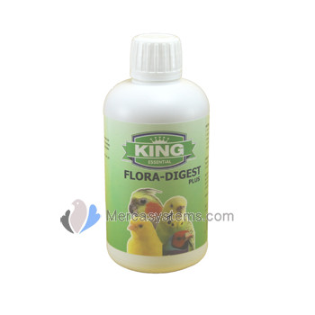 King Flora-Digest Plus 250 ml, (extractos de verduras y plantas con propiedades curativas). Para pájaros