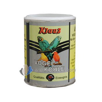 Klaus Vogel kohle 50 gr, (mejora la digestión y alivia la diarrea). Para pájaros