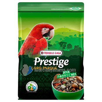 Versele-Laga Loro Parque Ara Parrot Mix 2 kg, (mezcvla de semillas con pellets VAM extruidos)