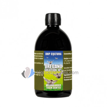 DHP Cultura Oregano Solution 10% 500 ml (preventivo 100% natural) Para Palomas y Pájaros