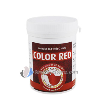 Productos para pájaros: The Red Pigeon Color Red 100gr, (colorante rojo intenso de alta calidad). Para pájaros