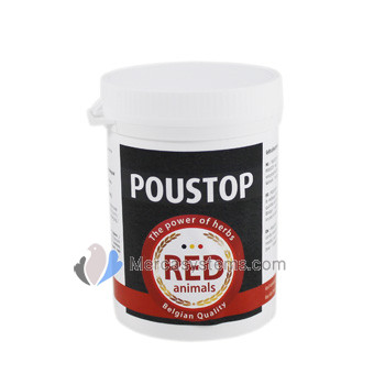 The Red Pigeon Poustop 100 gr, (espectacular producto 100% natural contra parásitos externos). 