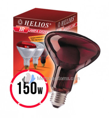 Helios Infrared Lamp 150W (Lámpara infrarroja calentadora para la cría) Para palomas y pájaros