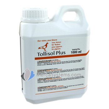 Tollisan Tollisol Plus 1 litro (Sedochol Ⓡ Plus) para palomas y pájaros