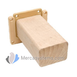 Posadero de madera muy resistente con fijación a la pared incluida
